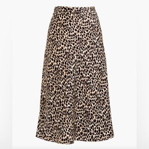 J.Crew Cheetah Print Midi Skirt